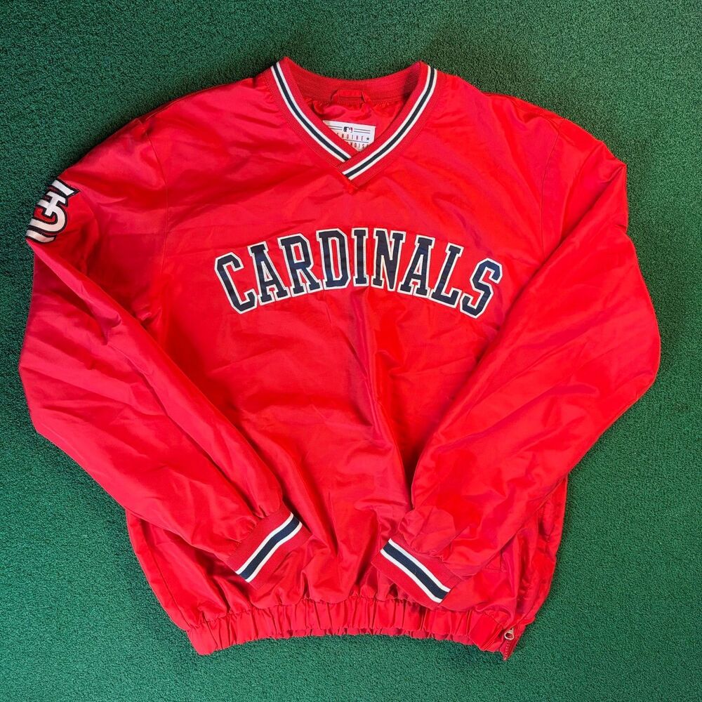 M Mens – G-III St Louis Cardinals MLB Red Pullover Windbreaker